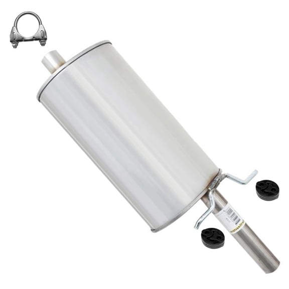 Northeastern Exhaust Muffler with Hanger Fits 2005-2010 Chevrolet Cobalt 2.2L - Direct Fit | Stainless Steel