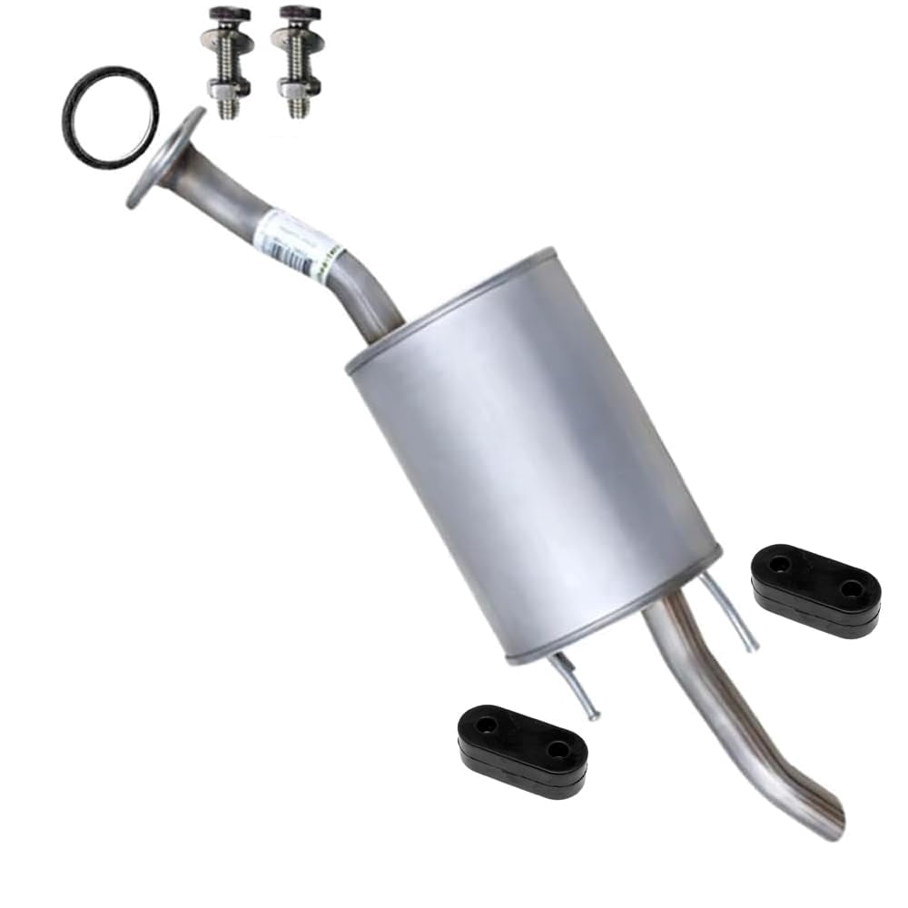 Northeastern Exhaust Rear Muffler with Hangers Fits 2010-2014 Honda Insight 1.3L - Direct Fit | Stainless Steel