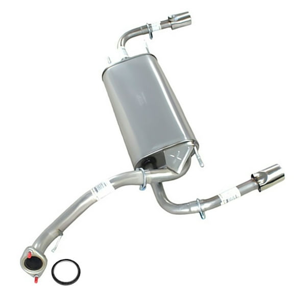 Stainless Steel Exhaust Rear Muffler Fits 2010-2013 Mazda 3 2.5L SEDAN