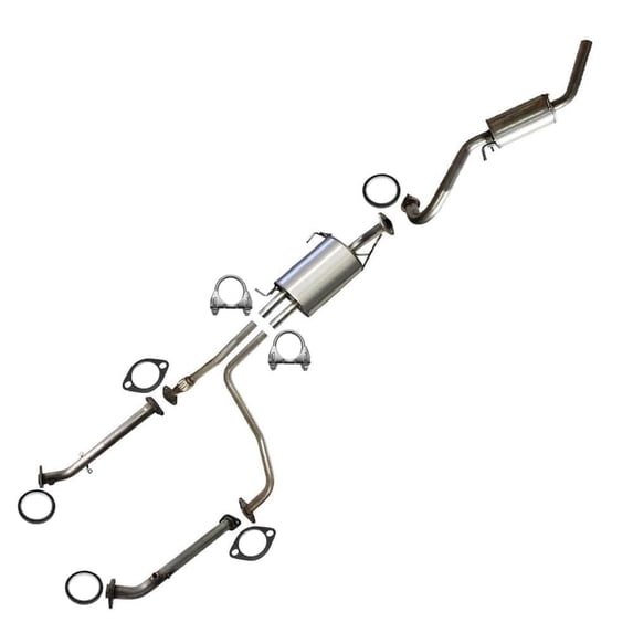 Northeastern Exhaust Exhaust System Kit Fits 1996-2000 Nissan Pathfinder 3.3L - Direct Fit | Stainless Steel