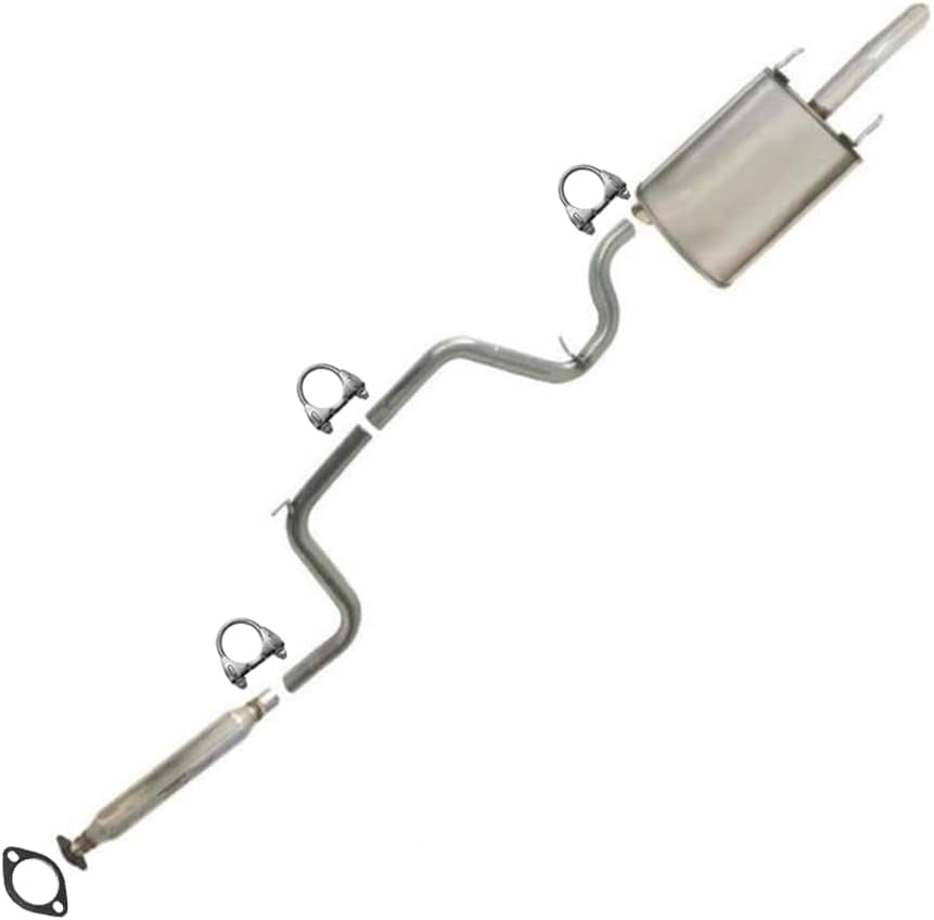 Northeastern Exhaust Stainless Steel Resonator, Intermediate Pipe & Muffler Exhaust System Kit Fits 2000–2002 Chevrolet Impala 3.4L – Direct Fit