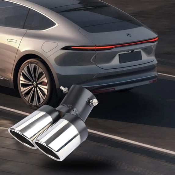 Stainless Steel Exhaust Tip Pipe Muffler Cover Decorative Polished Tailpipe for SUV Car Truck