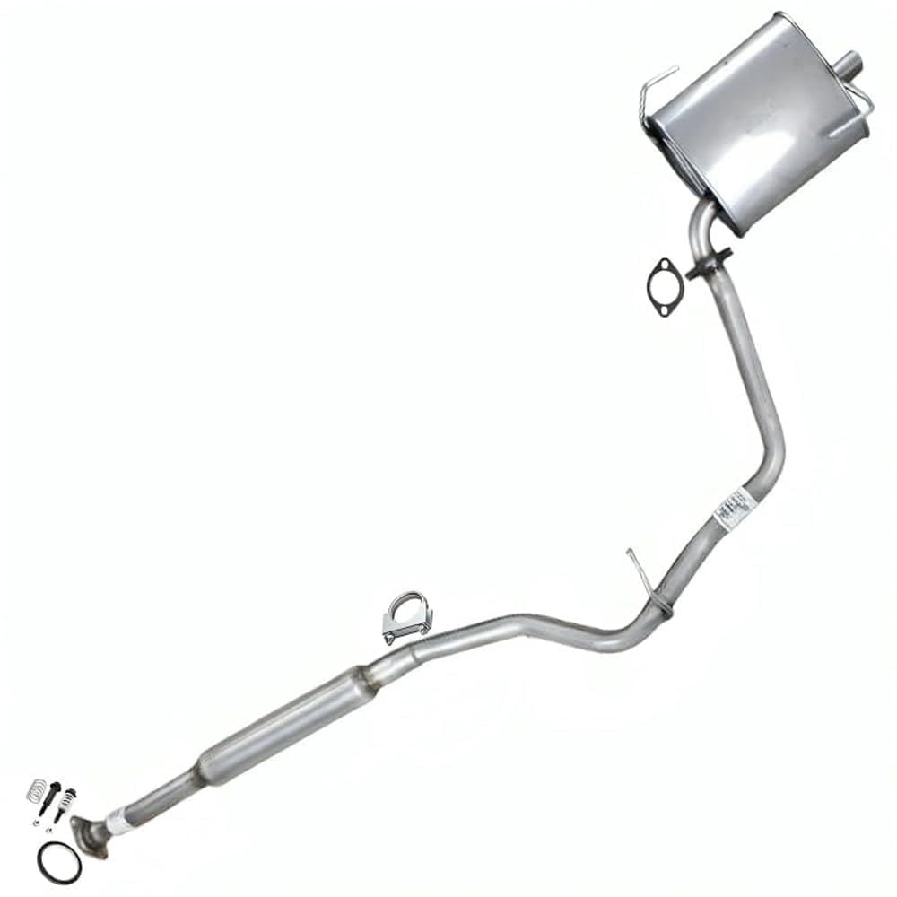 Northeastern Exhaust Muffler and Resonator Pipe Fits 2012-2016 Subaru Impreza 2.0L Sedan - Direct Fit | Stainless Steel | Includes Clamp, Gaskets, and Spring Bolts