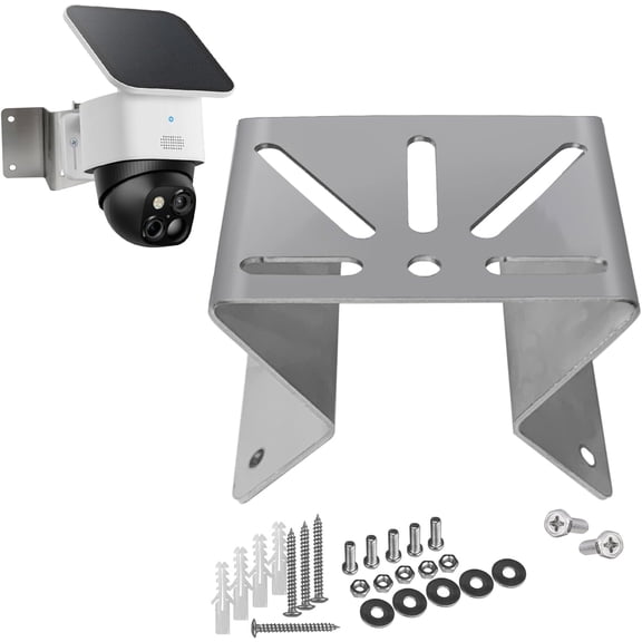 Stainless Steel Exterior Outside Wall Corner Mount for PTZ Camera,Solid Holder Bracket for a Wider View Angle 270, Installing CCTV Surveillance Camera System Adapter Small Size
