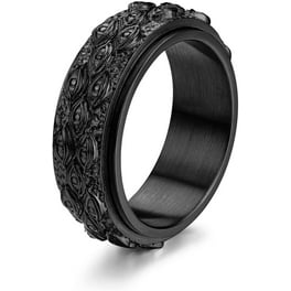 Stainless Steel Spinner Ring Luminous Glow Moon and Star Fidget Stress Relief Anxiety Rings for Women Men Boys Girls Size 4 12 Walmart