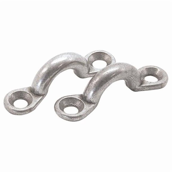 Stainless Steel Eye Straps - Pack of 2