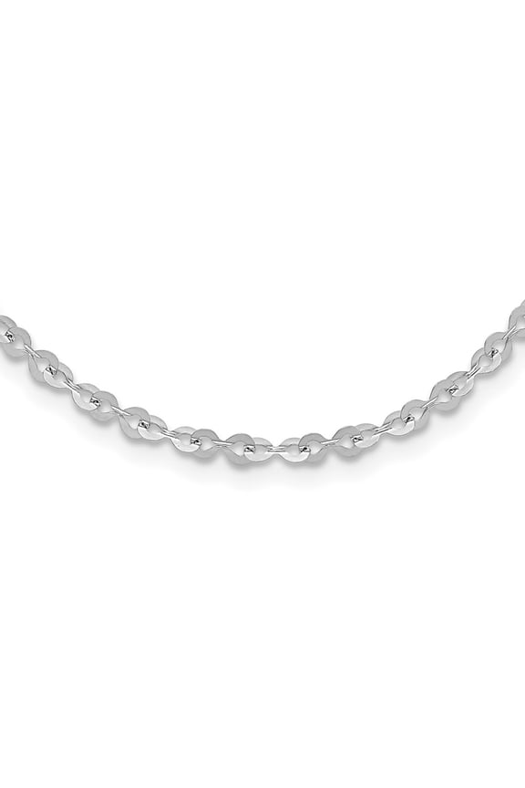 Stainless Steel Fancy Chain Necklace Polished 3.4 mm Infinity Link 16 inch