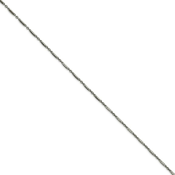 Stainless Steel Fancy Lobster Closure Polished 1.80mm Fancy Link Chain Necklace 18 Inch Chain Necklace for Women and Men