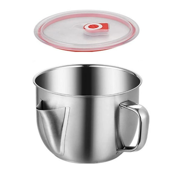 Stainless Steel Fat Separator, 5.7x4.1x3.7 in, Removes Grease from Broth for Healthier Gravy and Sauces