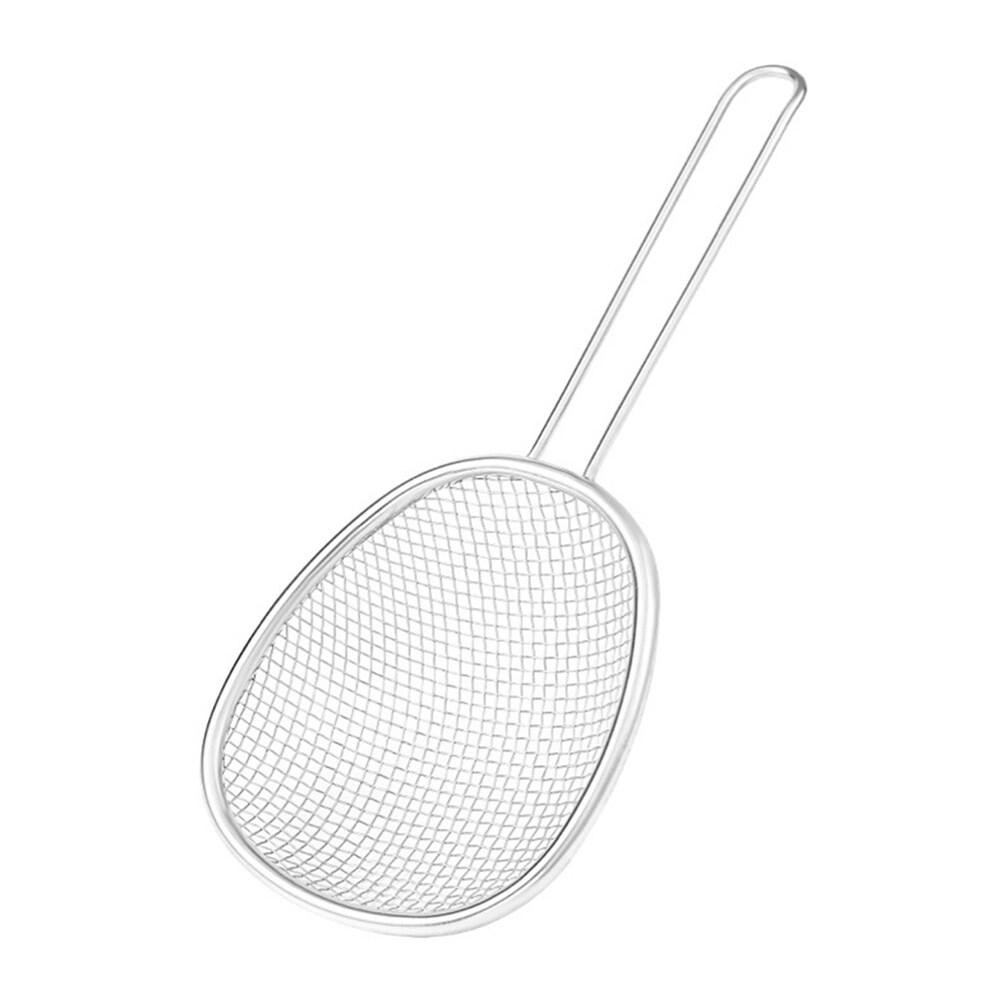Stainless Steel Fat Skimmer Spoon Fine Mesh Strainer Fry Ladle with