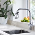 thumbnail image 1 of Stainless Steel Faucet Extender,Kitchen Faucet Swivel Spout,Water Booster Shower Filter,Multi Layer Filtration,Portable Faucet Filter,Drinking Water Purifier,Easy Install Extender, 1 of 6