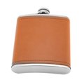 thumbnail image 1 of Stainless Steel Faux Leather Wrapped Hip Flask Portable Wine Bottles Funnel Set, 1 of 8