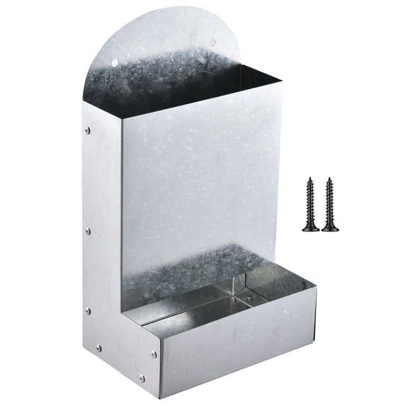 Stainless Steel Fed Poultry Feeder Trough Automatic Self Replenishing Coop Food Dispenser Tray for Chickens and