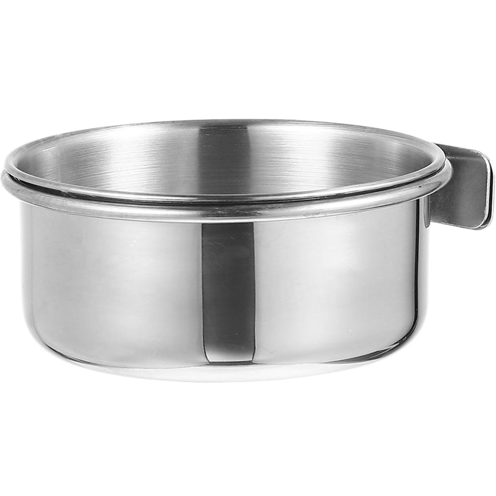 Stainless Steel Feeder Bird Water Cage Accessories Feeders Glasses Cockatiel Food Bowl