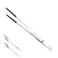 thumbnail image 1 of Stainless Steel Feeding Tweezers With Non-Slip Rubber Tips, Curved Aquarium Plant Maintenance Tool, Reptile And Fish Feeding Tongs, 1 of 3