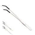 thumbnail image 1 of Stainless Steel Feeding Tweezers With Non-Slip Rubber Tips, Curved Aquarium Plant Maintenance Tool, Reptile And Fish Feeding Tongs, 1 of 3