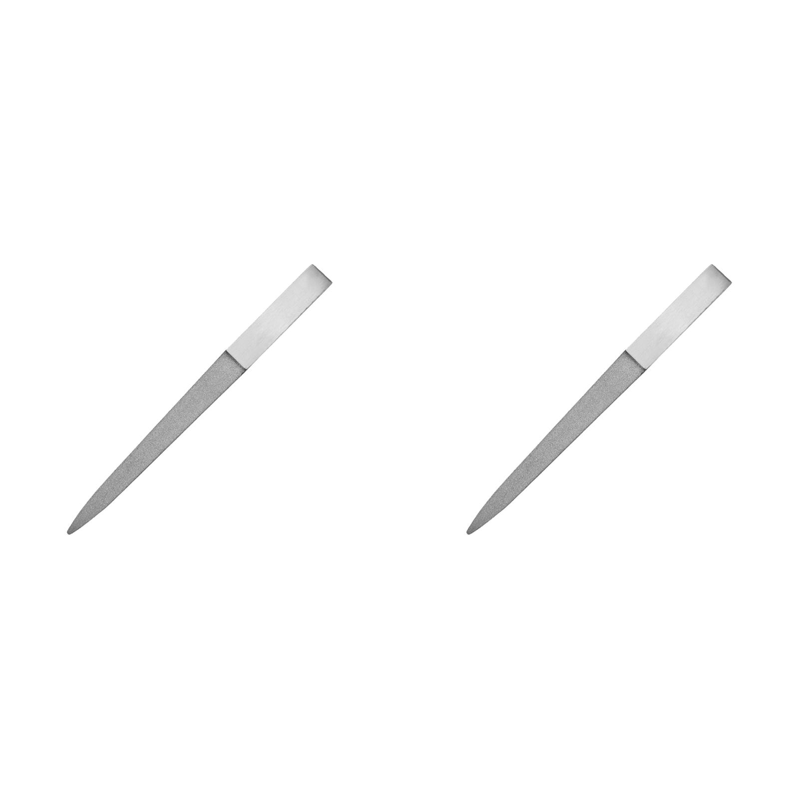 Stainless Steel File Gray Nail Thick Nail File Strip Manicure Grinding ...