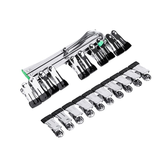 Stainless Steel Film Drying Rack 35mm 120 Film Drying Hanging Rack Stainless Steel Film Hanger Windproof with 10 Clips