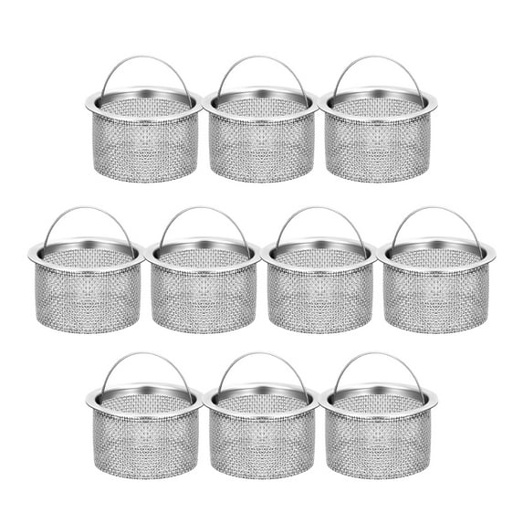 Stainless Steel Filter 10 Pcs Anti-clogging Floor Drain Strainer Filters Strainers for Kitchen Sink