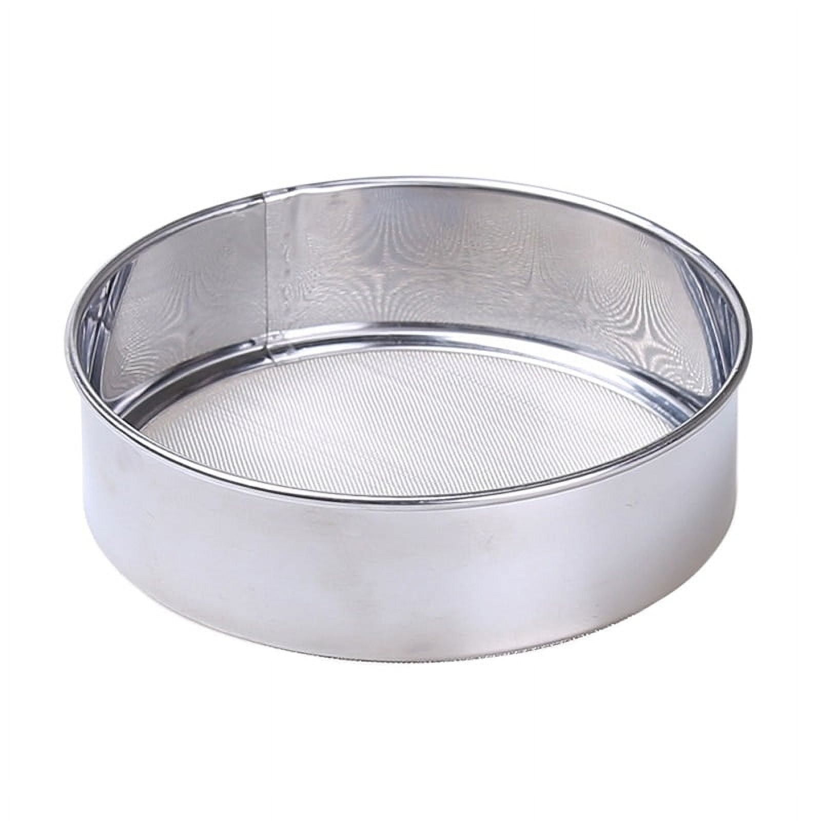 VEVOR Automatic Sieve Shaker Included 40 Mesh + 60 Mesh Flour Sifter Electric Vibrating Sieve Machine 110V 50W Strainers, Silver