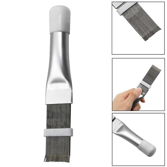 Stainless Steel Fin Comb Brush Cleaner Tool for AC Condenser Evaporator Repair & Straightening