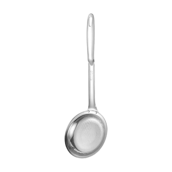 Stainless Steel Fine Mesh Colander and Fryer Strainer for Cooking Frying Baking and Grease Filtration Long-Handled Upgrade Kitchen