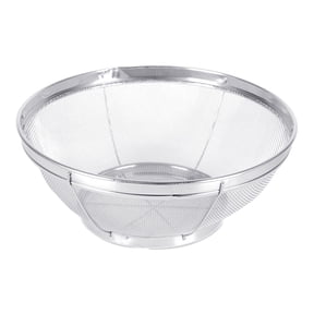 Stainless Steel Fine Mesh Strainer | Colander Bowl for Draining Pasta, Rice, Fruits & Vegetables | Heavy-Duty Kitchen Tool with Resting Base, Easy to Clean, Ideal for Daily Cooking & Meal Prep