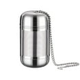 thumbnail image 1 of Stainless Steel Fine Mesh Tea Infuser with Lid and Hook for Loose Leaf Tea, Reusable Strainer for Mugs and Teapots in Silver, 1 of 6
