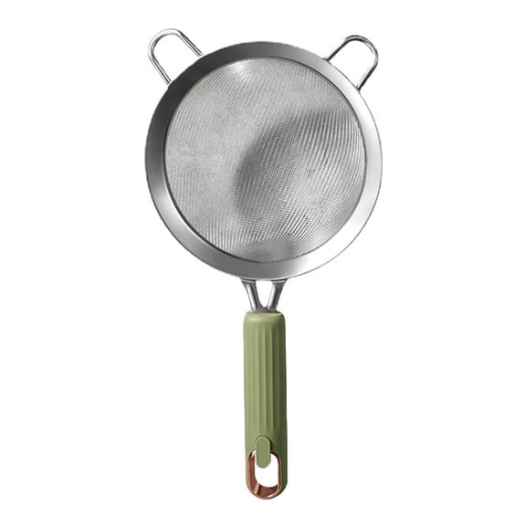 Stainless Steel Fine mesh strainer Wire sieve for Kitchen tools gadgets-green