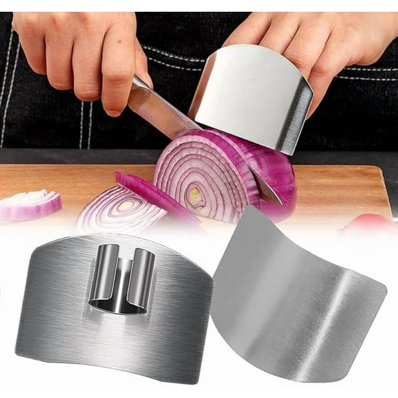 Stainless Steel Finger Guard, 2025 New Finger Protector for Cutting Food, Slicing Tool Finger Protector for Kitchen, Stainless Steel Finger Protector for Cutting, Chopping, Dicing, Slicing (8pcs)