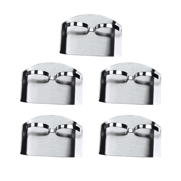 Stainless Steel Finger Guard for Cutting Vegetables | Adjustable Knife Finger Protector for Dicing and Slicing | Kitchen Safety Tool for Home Cooks and Chefs | Left or Right Hand Use