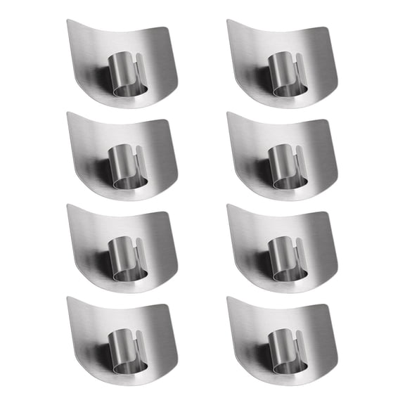 Stainless Steel Finger Guard, Kitchen Vegetable Cutter Hand Protector, Adjustable Safety Shield for Cutting, Ergonomic Design for Easy Use, Food Prep Protection
