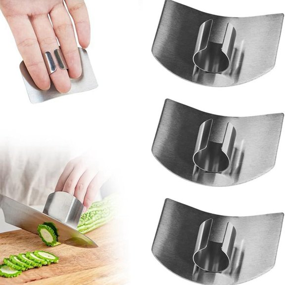 Stainless Steel Finger Guard, Multifunctional Finger Protector Finger Guard for Cutting Kitchen Tool