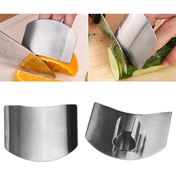 Stainless Steel Finger Guards, Multifunctional Finger Protector for Cutting Food Slicing Finger Guard, Protector Avoid Hurting When Slicing and Dicing Kitchen