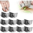 thumbnail image 1 of Stainless Steel Finger Guards, Multifunctional Finger Protector for Cutting Food Slicing Finger Guard, Protector Avoid Hurting When Slicing and Dicing Kitchen, 1 of 6