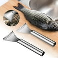 thumbnail image 1 of Stainless Steel Fish Scale Scraper - Manual Fish Cleaning Tool with Ergonomic Handle for Effortless Descaling, Durable Kitchen Tool, 1 of 9