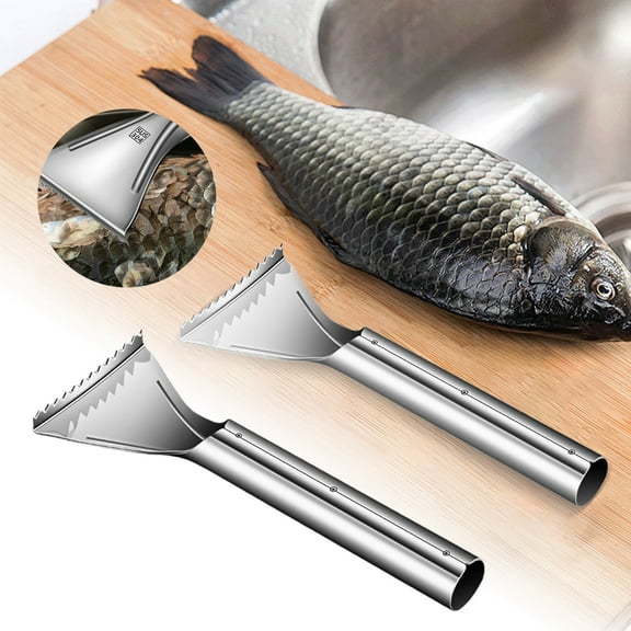 Stainless Steel Fish Scaler - Ergonomic Handle, Durable Design, for Fish Cleaning Prep