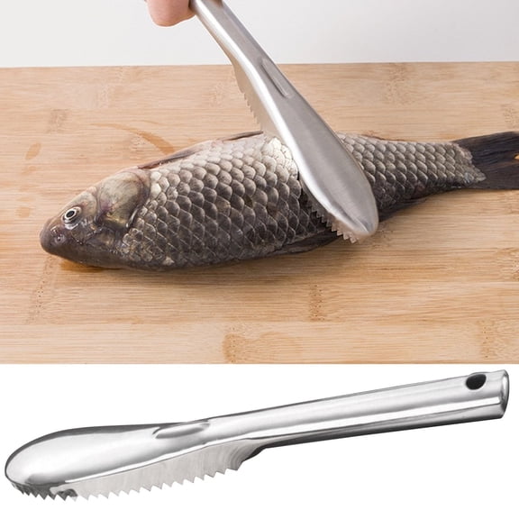 Stainless Steel Fish Scaler Remover Descaler Tool For Seafood Market Kitchen Prep Cleaning Scraping