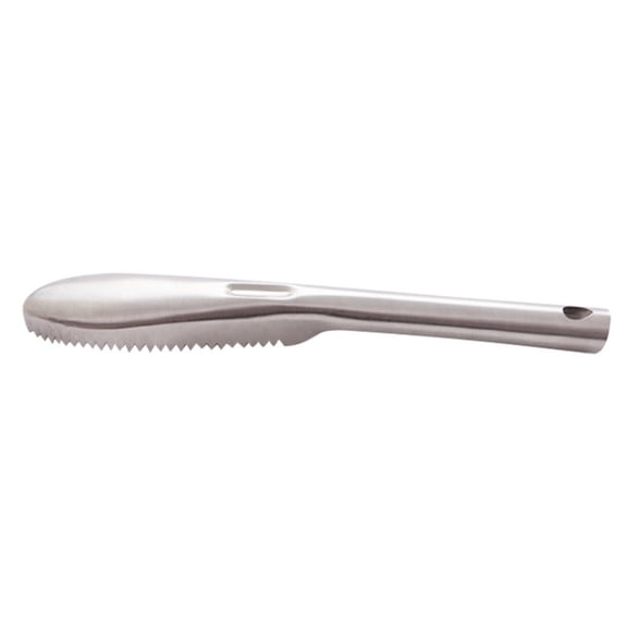 Stainless Steel Fish Scaler Serrated Sharp Blade Ergonomic Handheld with Hang Hole Easy Rinse for Home Kitchen Seafood Fish Scale Removal Prep Tool