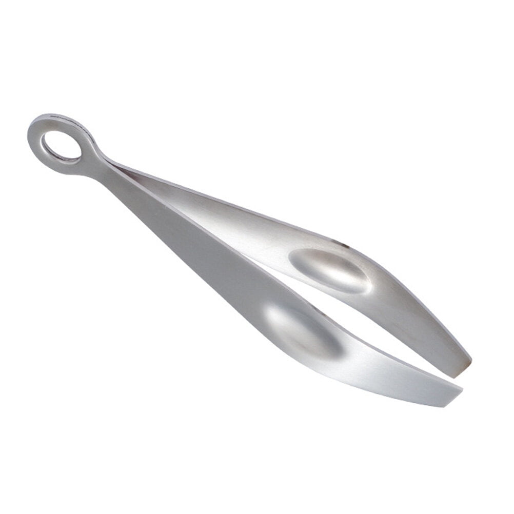 Stainless Steel Fishbone Clip Tweezers Pig Hair Remover Fish Bone