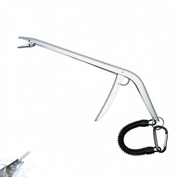 Stainless Steel Fishing Hook Extractor, Fish Hook Remover Tool, with Strong Jaw Grip and Serrated Teeth, Suitable for All Fishing Environments
