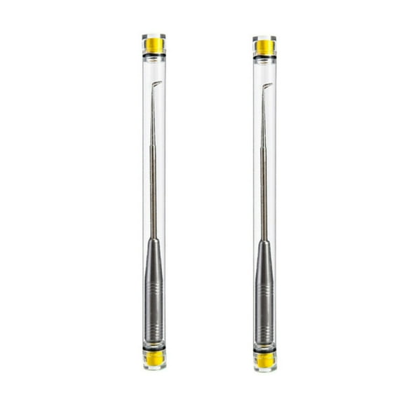 Stainless Steel Fishing Hook Remover Tool Set (2 Pack) with Self-Release Mechanism, One-Handed Fish Hook Extractor for Deep Throat Hooks, Rust-Resistant Unhooking Gear (4 Colors)