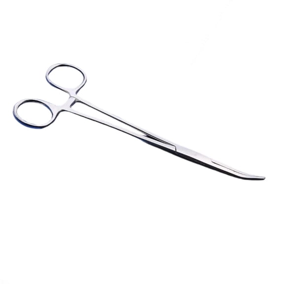 Stainless Steel Fishing Plier Hook Remover Curved Tip Forceps Scissors Tackle Clamps Fishing Tool with Nonslip Grip