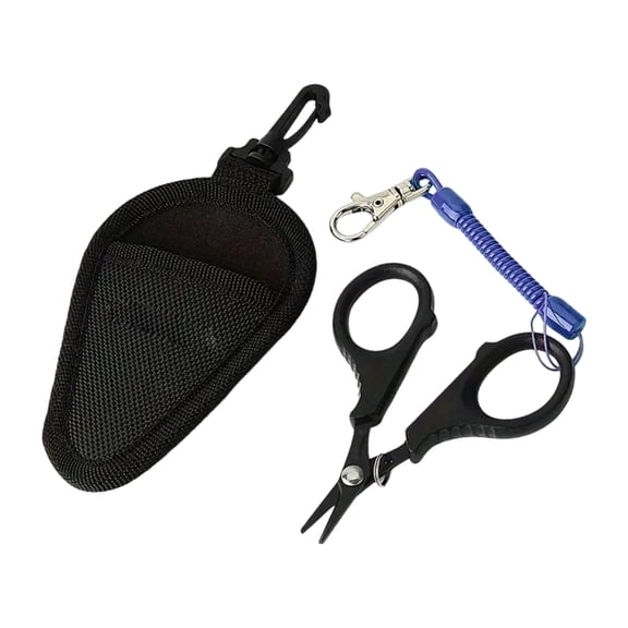 Stainless Steel Fishing Scissors Fishing Shears with Carry Pouches For Outdoor And Professional Use