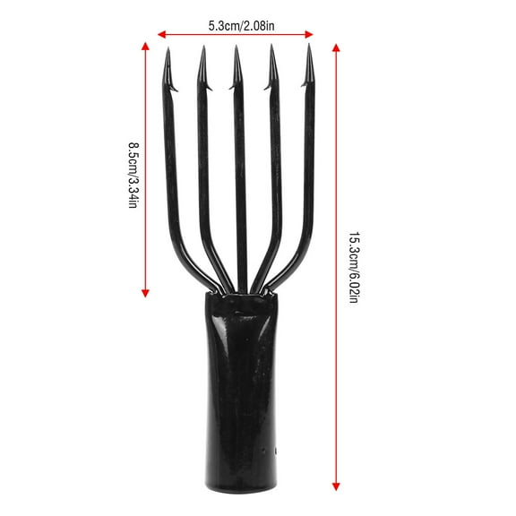 Stainless Steel Fishing Spear 3/4/5 Prongs Spearhead Fork Harpoon Tip with Barbs Diving Spear Gun Head Fishing Tool