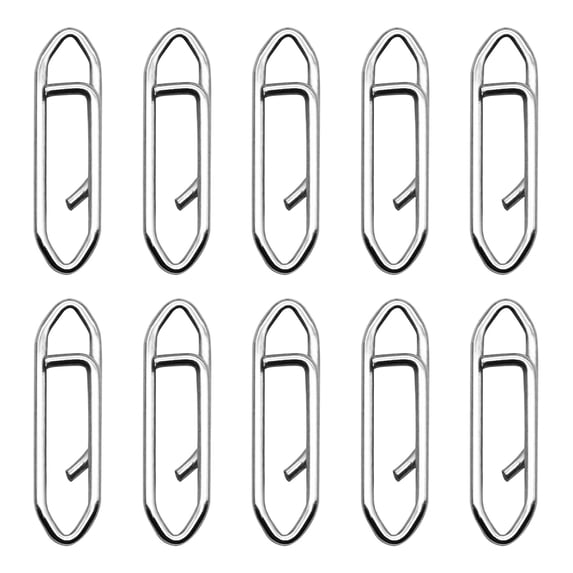 Stainless Steel Fishing Speed Clips Quick Change Connector Snap Crankbait Tackle for Anglers