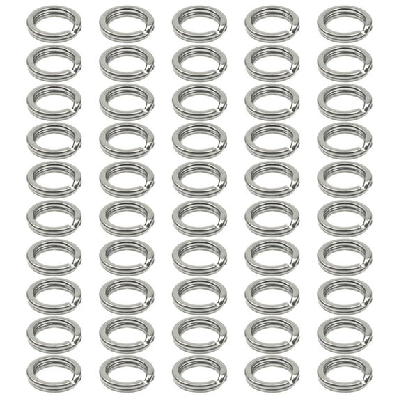 Stainless Steel Fishing Tackle Rings Lures Connector Double Circles Split Rings