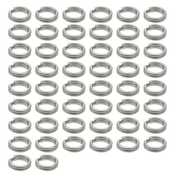 Stainless Steel Fishing Tackle Rings Lures Connector Double Circles Split Rings