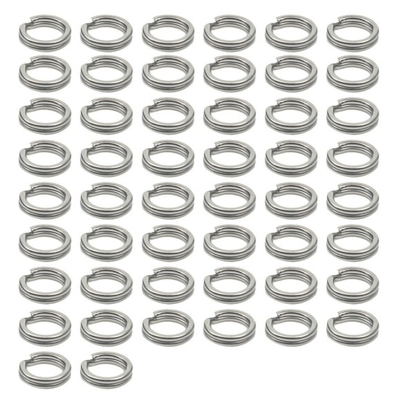 Stainless Steel Fishing Tackle Rings Lures Connector Double Circles Split Rings