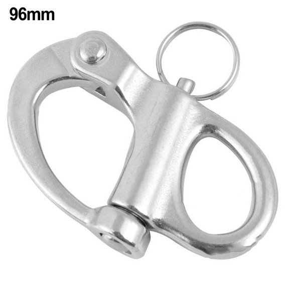 Stainless Steel Fixed Bail Quick Release Snap Shackle for Yacht Diving Kayak
